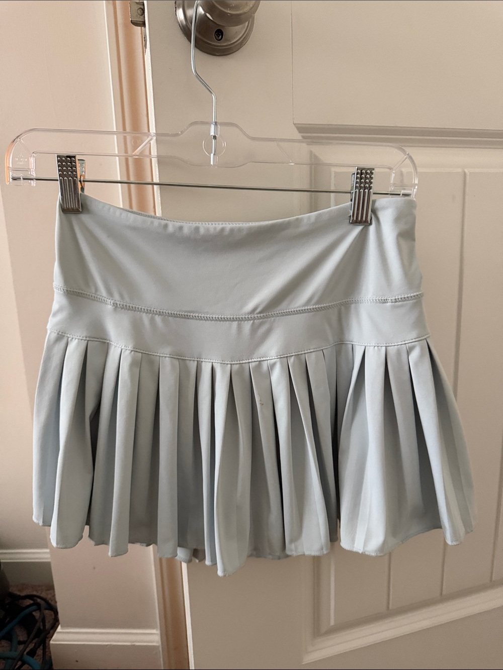 Women’s Pleated Light Blue Gold Hinge Skirt